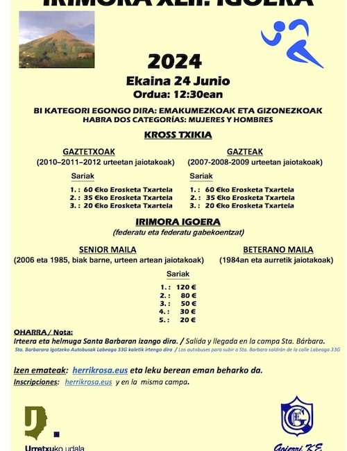 XLII. IRIMORA IGOERA - SUBIDA A IRIMO - 2024