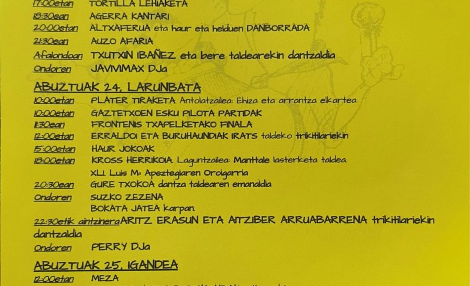 XLI. AGERRAKO KROSS HERRIKOIA - LUIS Mª APEZTEGIA OROIGARRIA - 2024