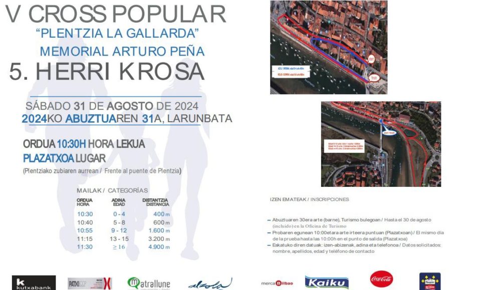 V. CROSS POPULAR PLENTZIA LA GALLARDA HERRI KROSA - 2024