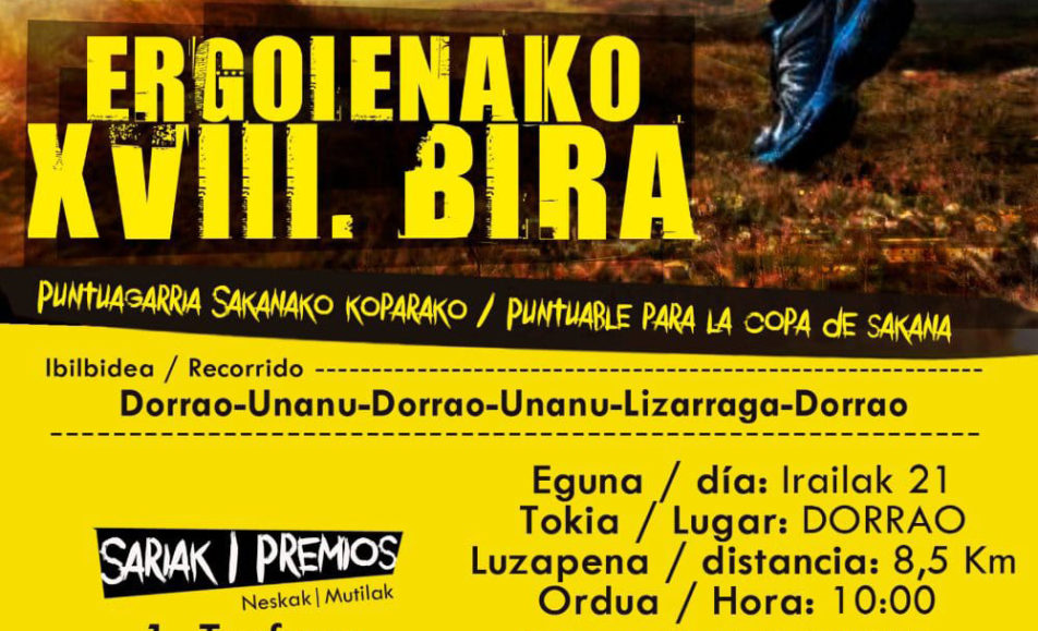 XVIII. ERGOIENAKO BIRA - 2024