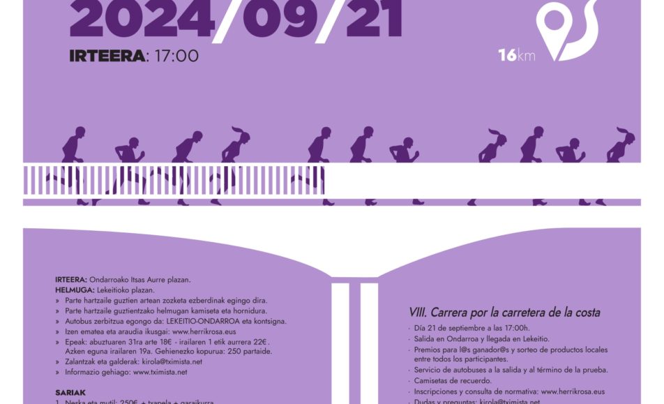 VIII. ONDARRU LEKITTO ā KOSTALDEKO LASTERKETA - 2024