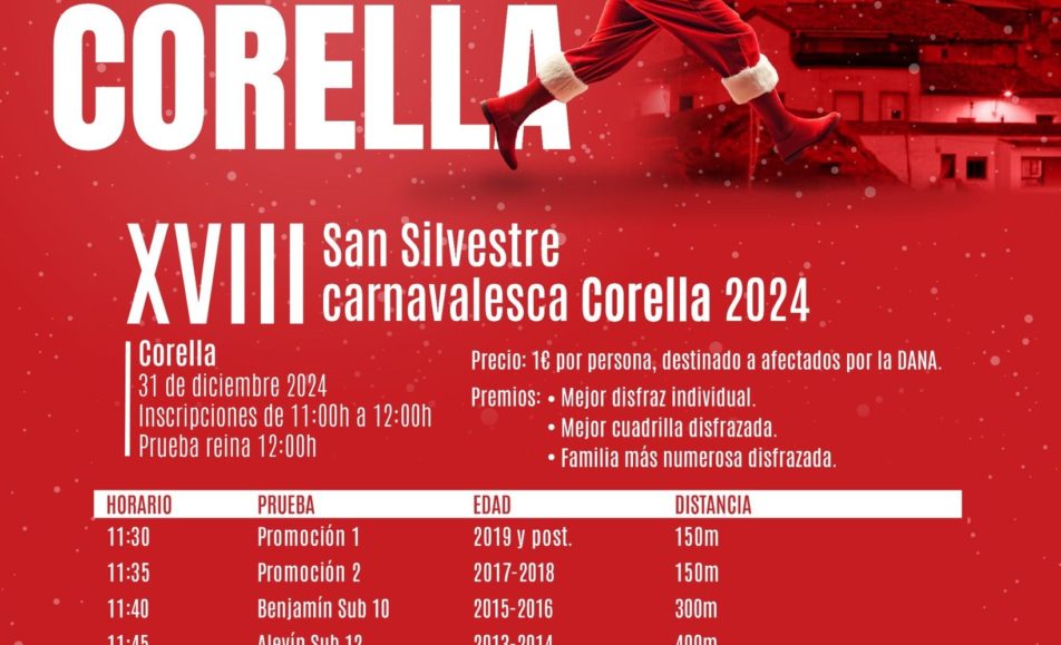 XVIII. SAN SILVESTRE - CARNAVALESCA CORELLA - 2024