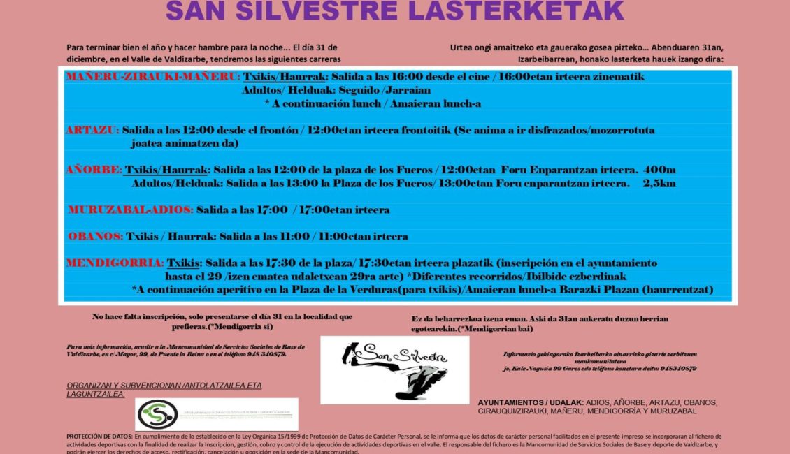 SAN SILVESTRE - ARTAZU - OBANOS - ADIOS-MURUZABAL - AÑORBE - 2024