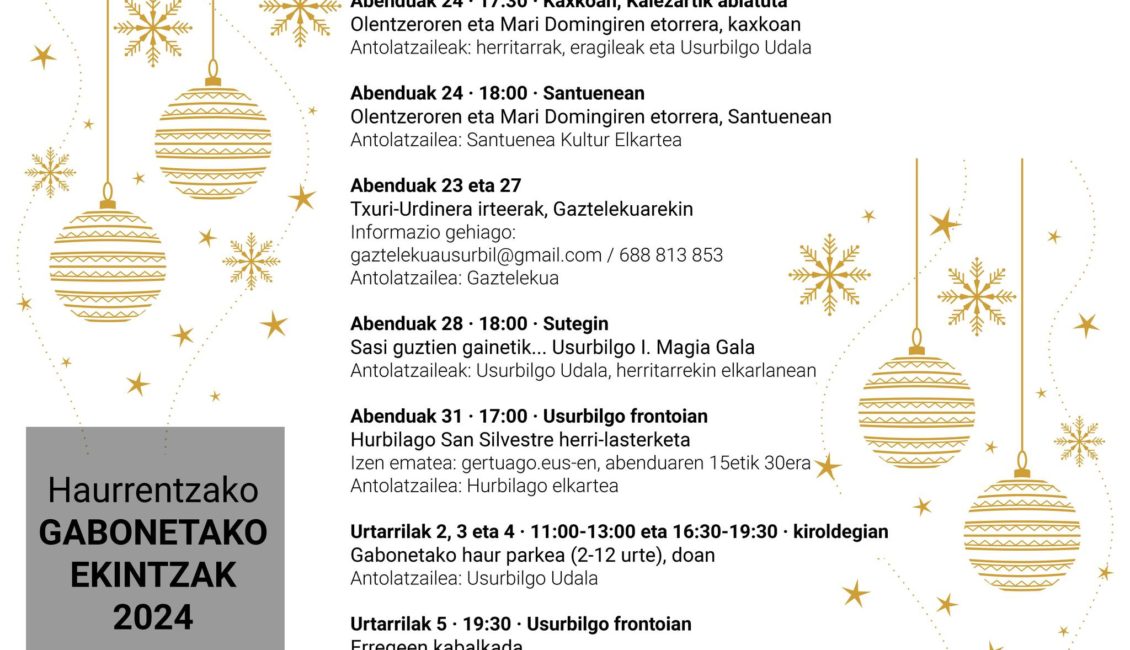 XIV. SAN SILVESTRE - USURBIL - HURBILAGO - 2024