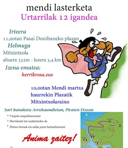 XIV. MITXINTXOLA MENDI LASTERKETA HERRIKOIA - 2025