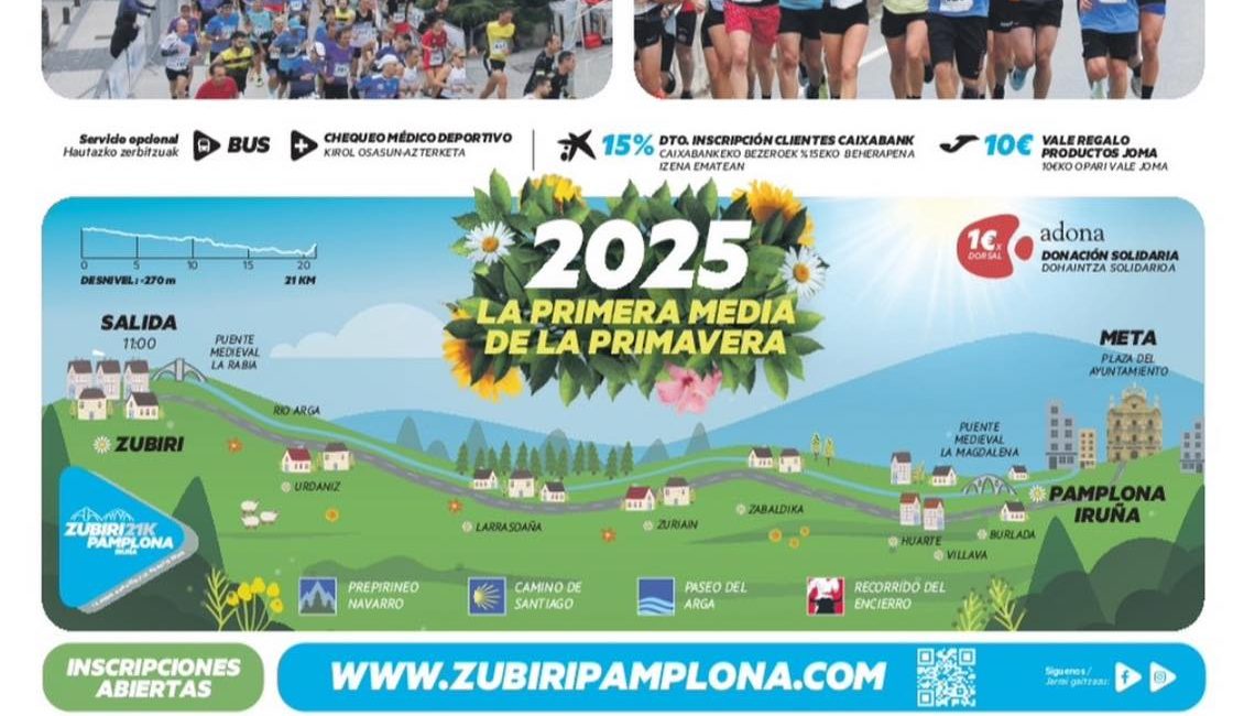 IX. MEDIA MARATON ZUBIRI-PAMPLONA MARATOI ERDIA - 2025