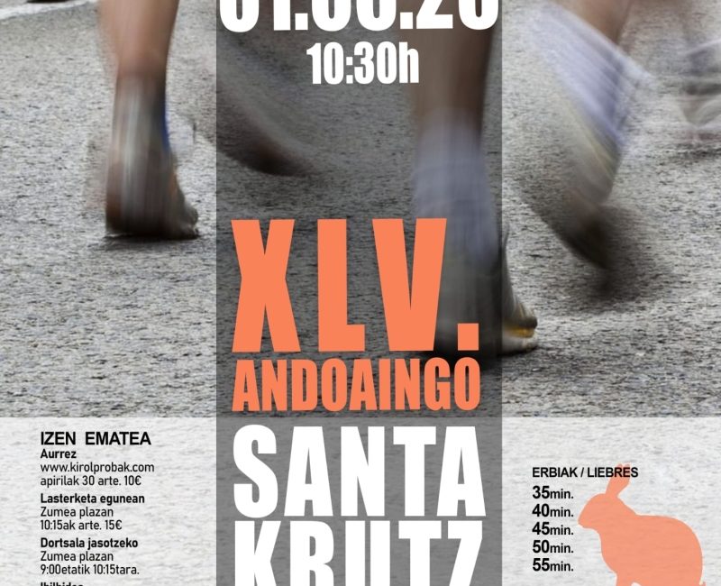 XLV. ANDOAINGO SANTA KRUTZ KROS HERRIKOIA - 2025