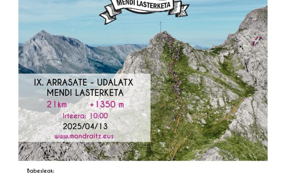 IX. ARRASATE UDALATX MENDI LASTERKETA - 2025