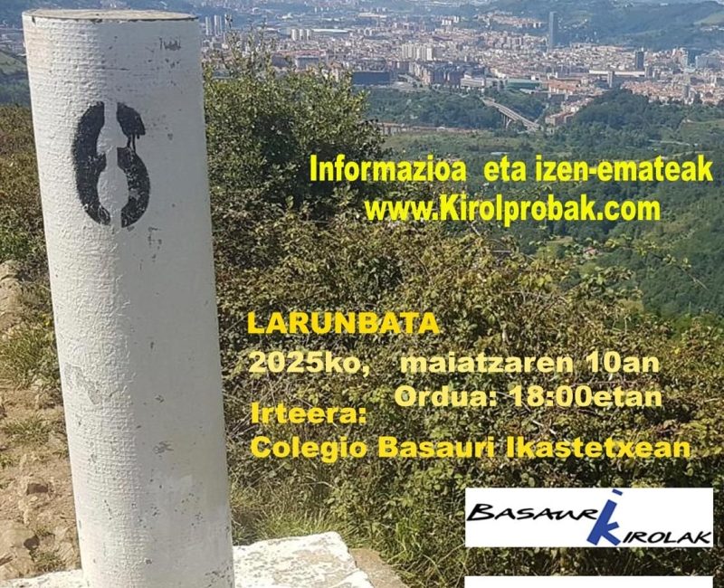 V. KUKURRUSTUKO IGOERA - 2025