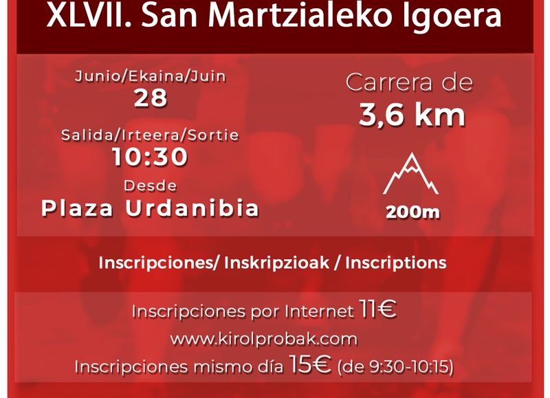 XLVIII. SAN MARTZIALEKO IGOERA ATLETIKOA - SUBIDA SAN MARCIAL - 2025