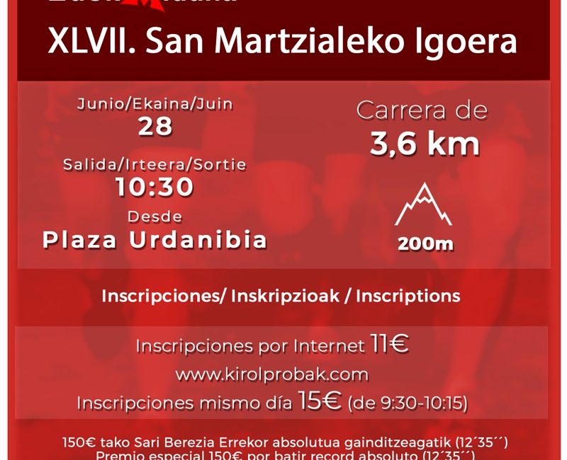 XLVIII. SAN MARTZIALEKO IGOERA ATLETIKOA - SUBIDA SAN MARCIAL - 2025