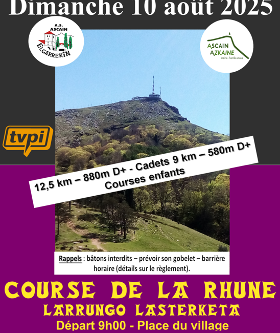 LIV. LARRUNGO LASTERKETA - COURSE DE LA RHUNE - 2025