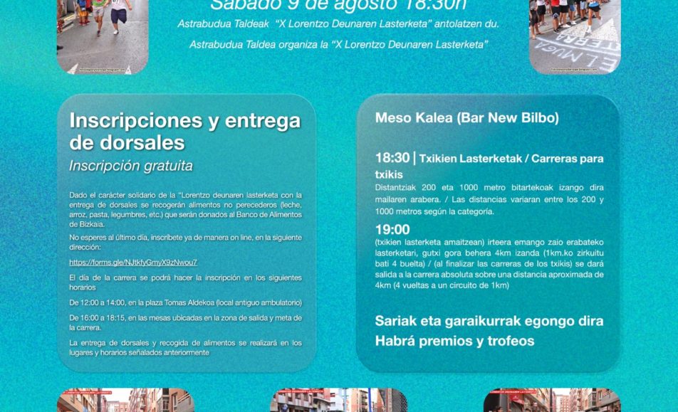 X. LORENTZO DEUNAREN LASTERKETA ASTRABUDUA - 2025