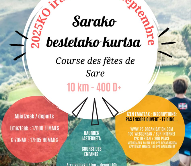 SARAKO BESTETAKO KURTSA - Course des fêtes de Sare - 2025