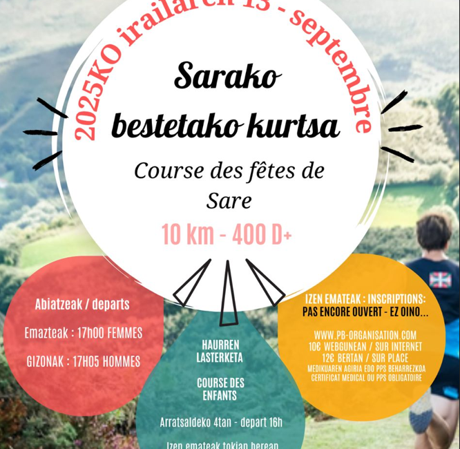 SARAKO BESTETAKO KURTSA - Course des fêtes de Sare - 2025