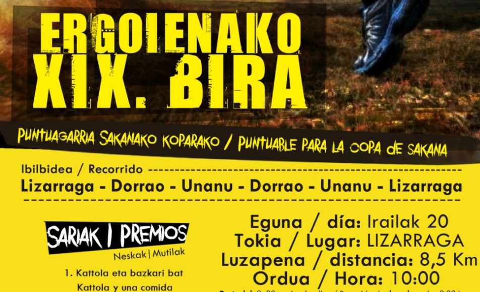 XIX. ERGOIENAKO BIRA - 2025