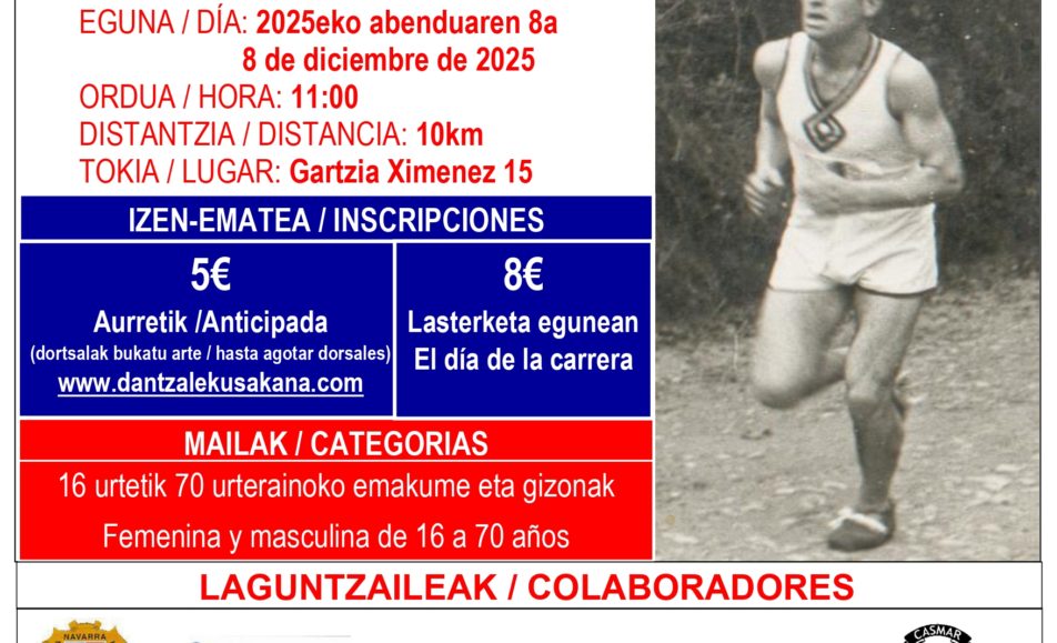 XLIV. ZUBEZTIA ELKARTEAREN LASTERKETA / IV. CANDI ARNANZ MEMORIALA - 2025