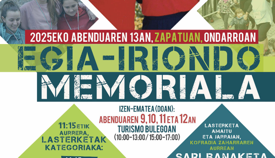 XXXIX. EGIA IRIONDO MEMORIALA - 2025