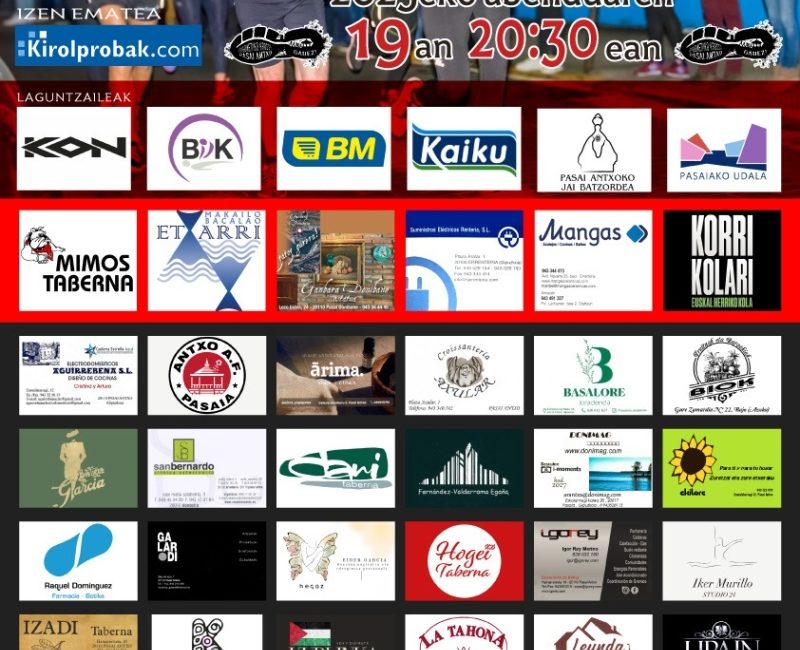 XII. PASAI ANTXOKO GABONETAKO KROSA - 2025