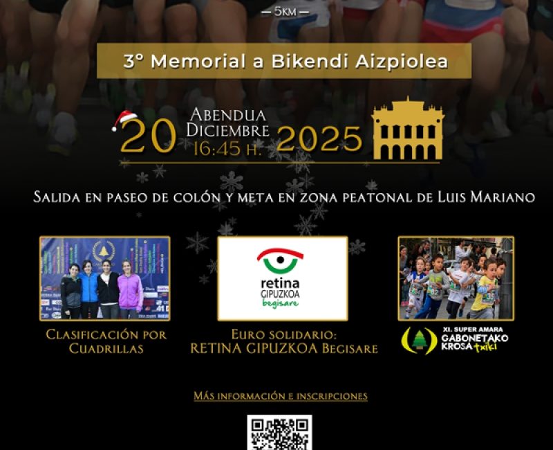 XI. SUPER AMARA GABONETAKO KROSA IRUN - 2025