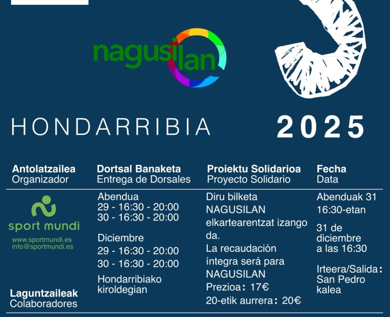 XVI. SAN SILVESTRE SPORT MUNDI - HONDARRIBIA - 2025