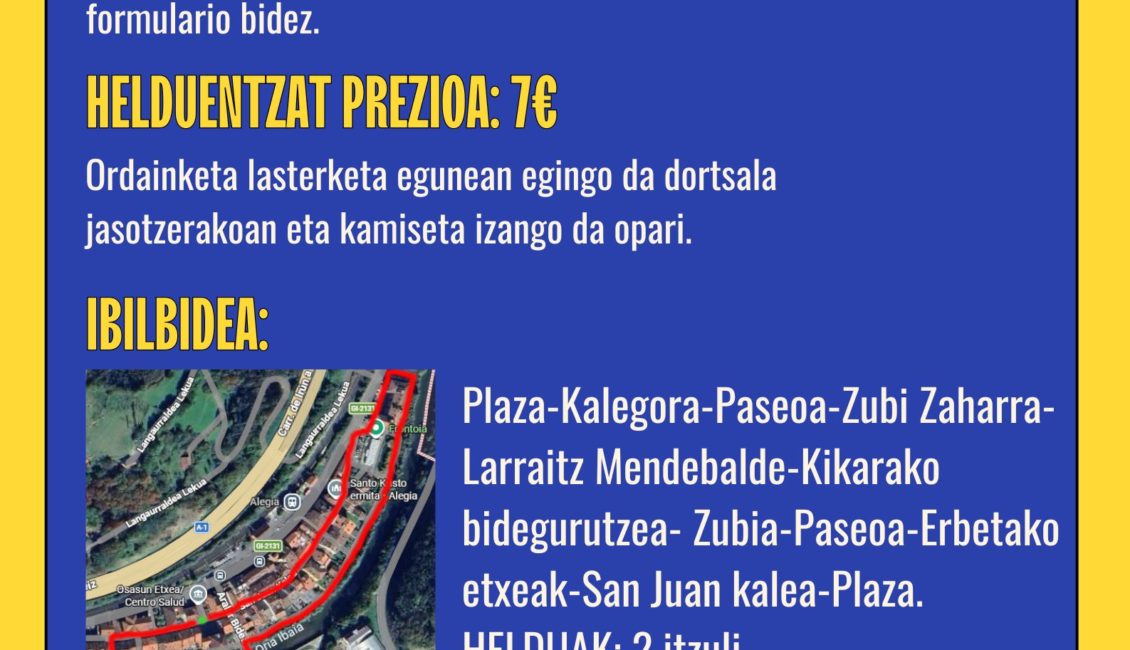 XIV. SAN SILVESTRE - ALEGIA - 2025