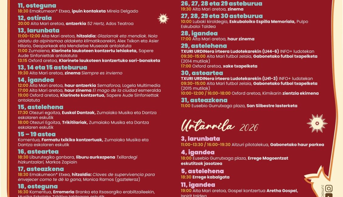 XV. SAN SILVESTRE ZUMAIA - 2025