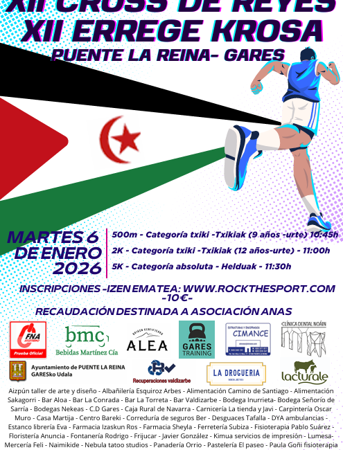 XI. GARESKO ERREGE KROSA / CROSS DE REYES PUENTE LA REINA - 2026