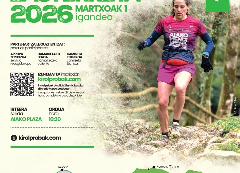 XV. AIAKO MENDI LASTERKETA - 2026