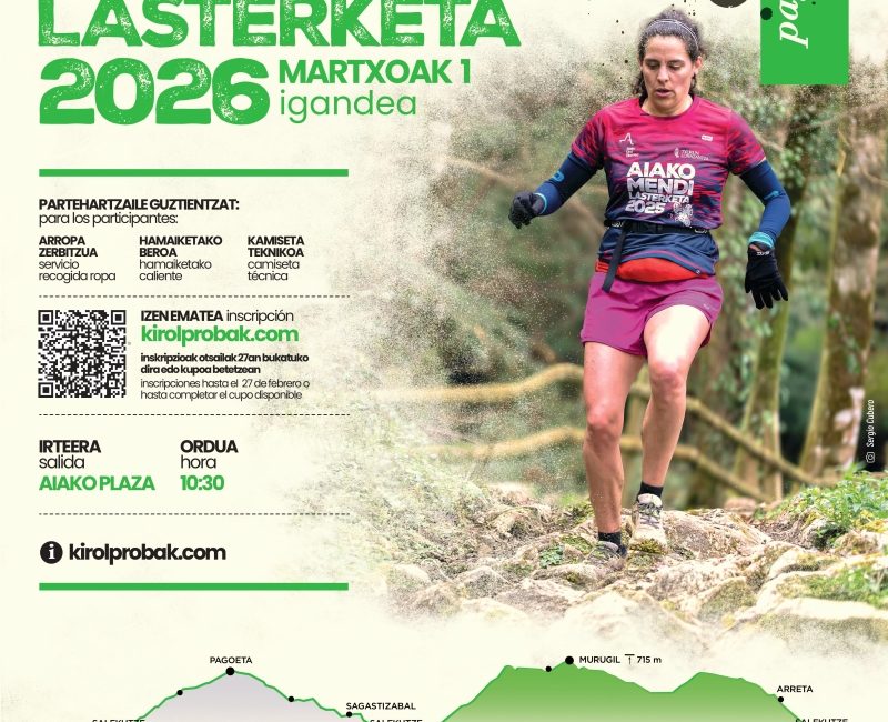 XV. AIAKO MENDI LASTERKETA - 2026