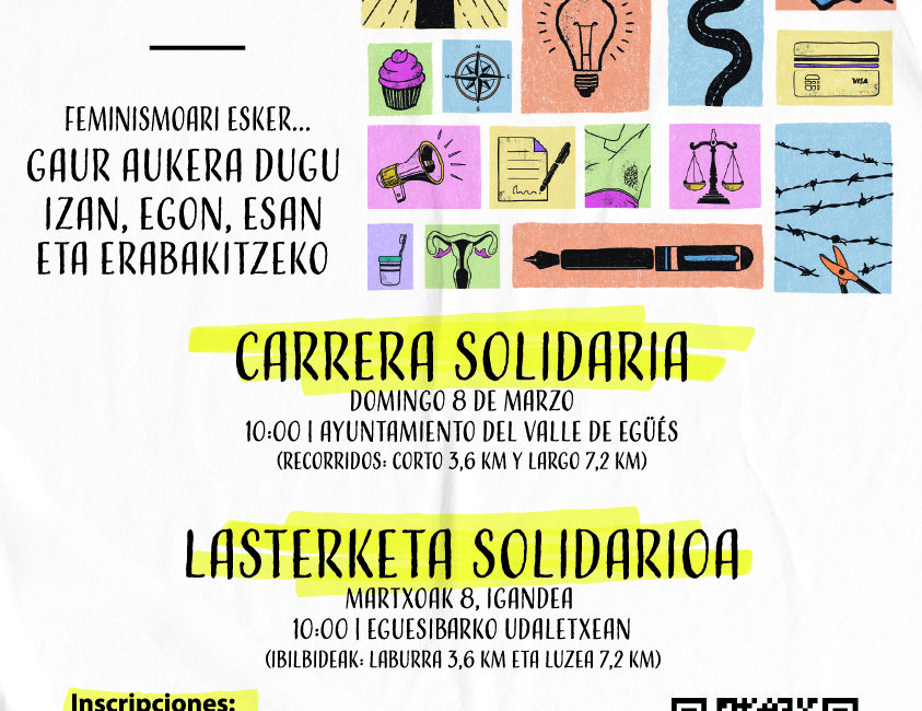 EMAKUMEEN NAZIOARTEKO EGUNEKO LASTERKETA SOLIDARIOA - CARRERA SOLIDARIA DÍA INTERNACIONAL DE LAS MUJERES - 2026