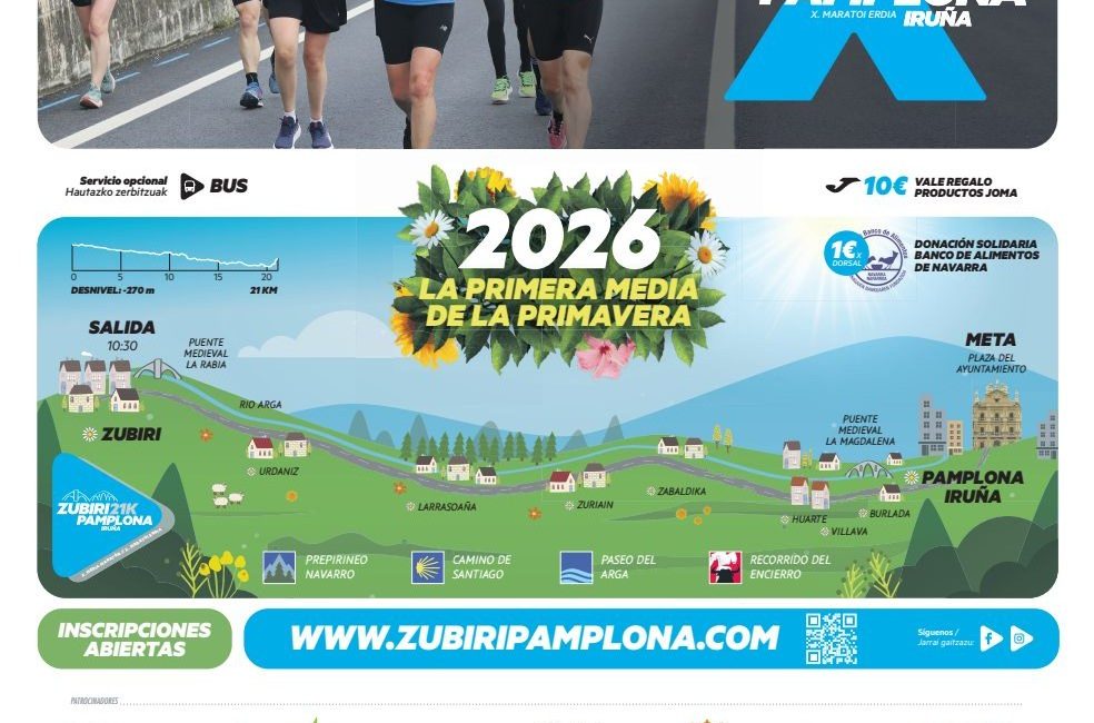 X. MEDIA MARATON ZUBIRI-PAMPLONA MARATOI ERDIA - 2026