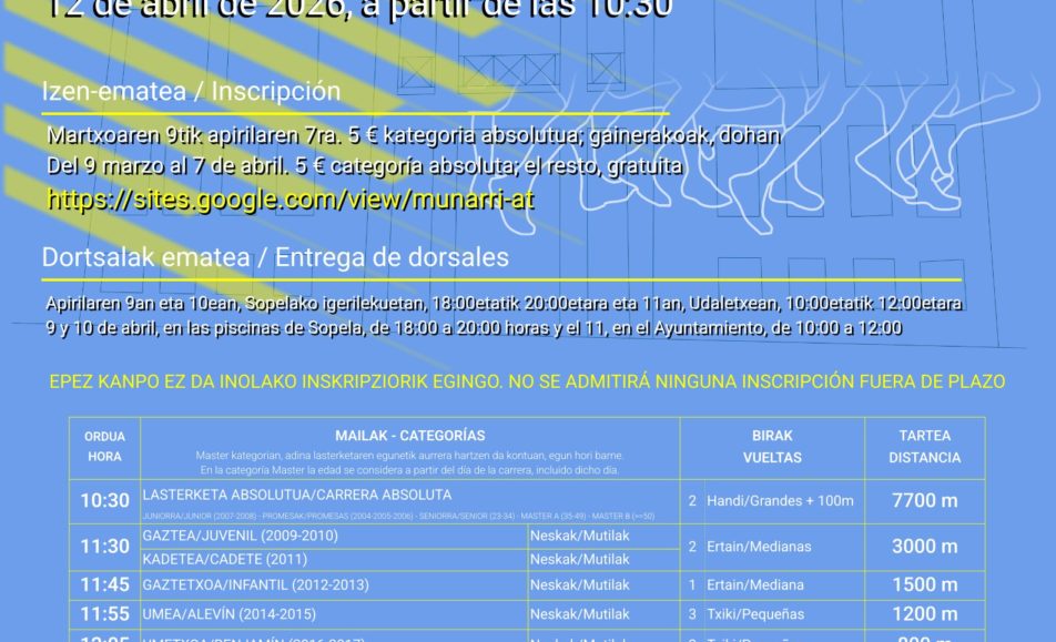 XXII. SOPELAKO HERRI LASTERKETA - 2026
