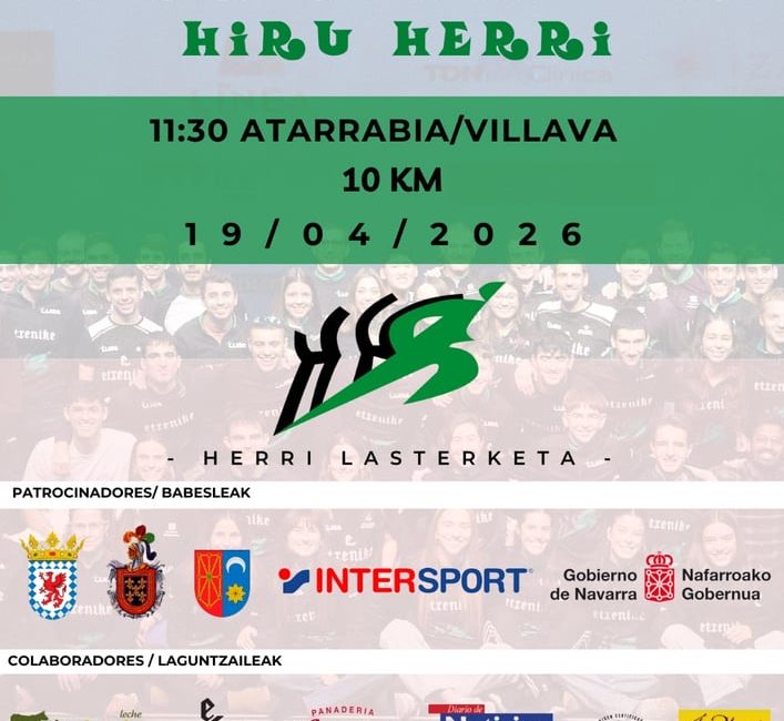 XXXVI. HIRU-HERRI HERRI LASTERKETA - 2026
