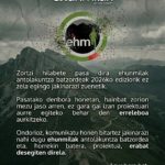 ehunmilak: erabateko desegitea