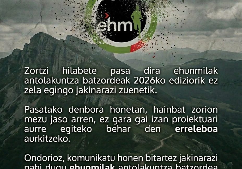 ehunmilak: erabateko desegitea
