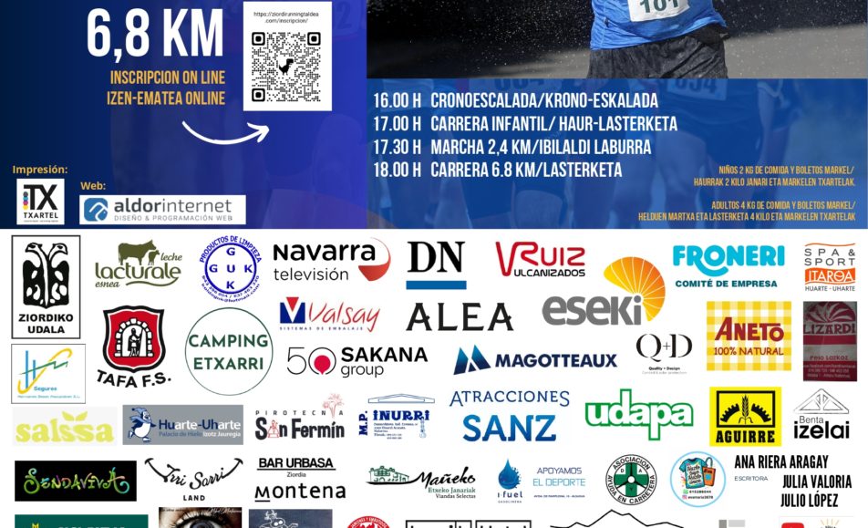 XIII. ZIORDIAKO LASTERKETA SOLIDARIOA - CARRERA SOLIDARIA - 2026