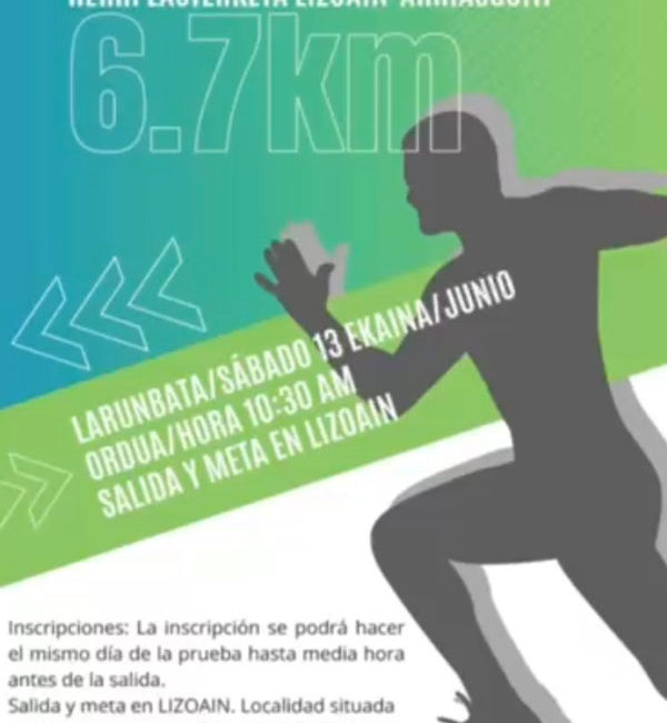 XXII. CARRERA POPULAR LIZOAIN-ARRIASGOITI HERRI LASTERKETA - 2026