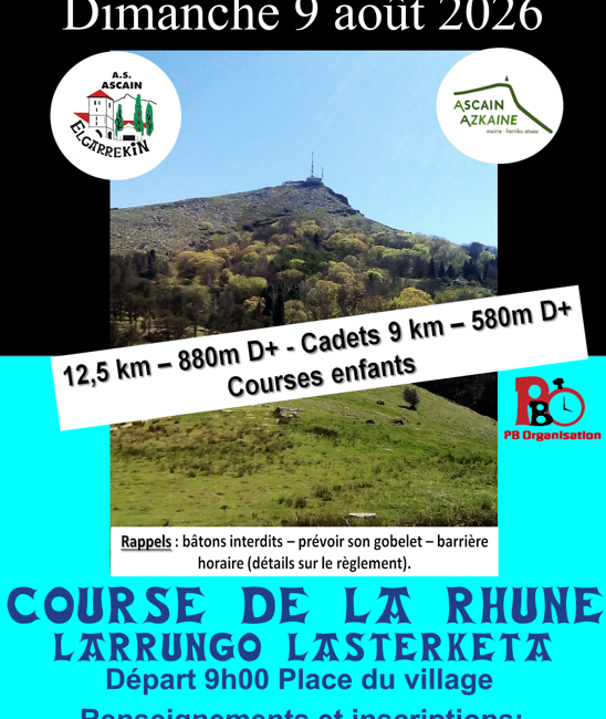 LV. LARRUNGO LASTERKETA - COURSE DE LA RHUNE - 2026