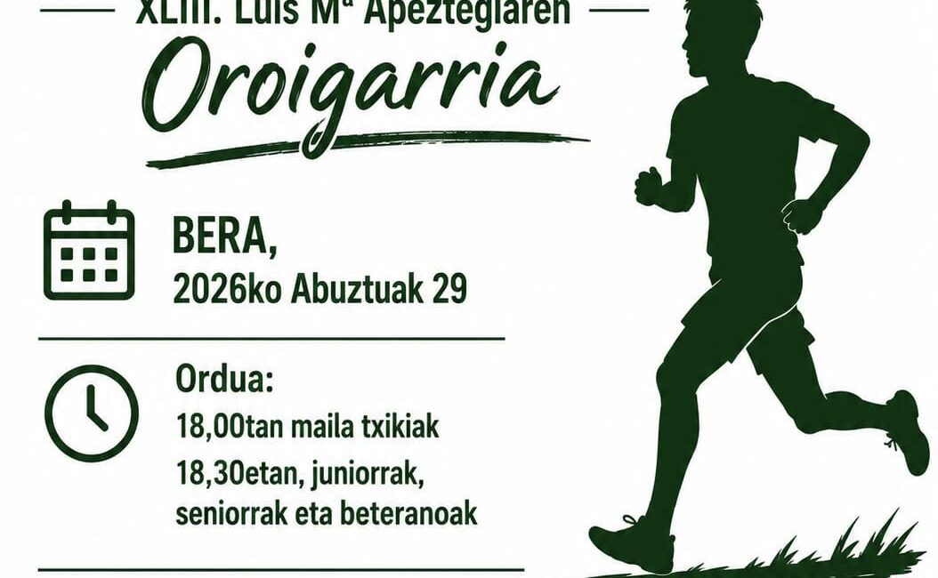 XLIII. AGERRAKO KROSS HERRIKOIA - LUIS Mª APEZTEGIA OROIGARRIA - 2026