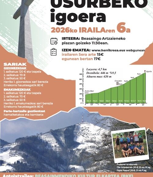 XX. USURBE IGOERA - 2026