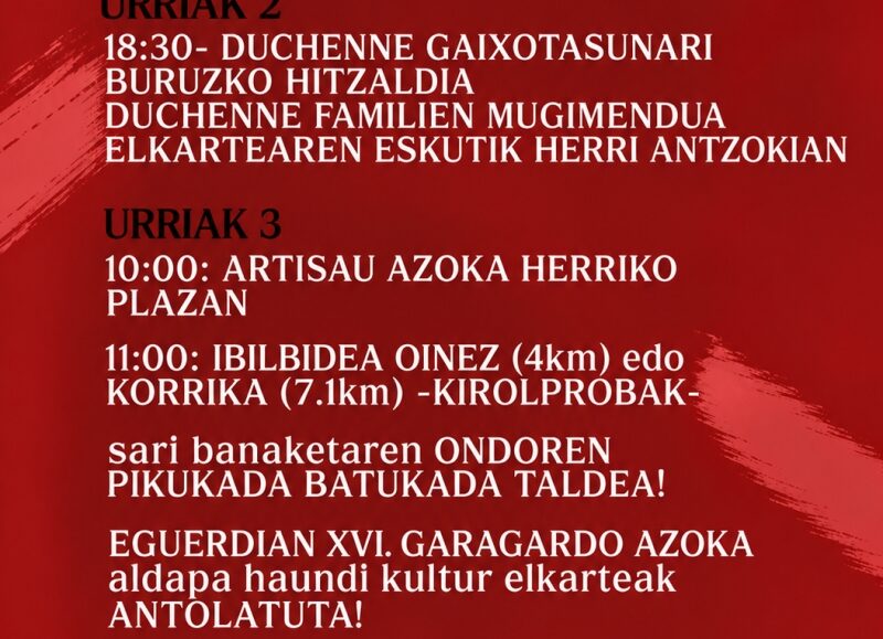 IX. LEGORRETAKO LASTERKETA SOLIDARIOA - 2026