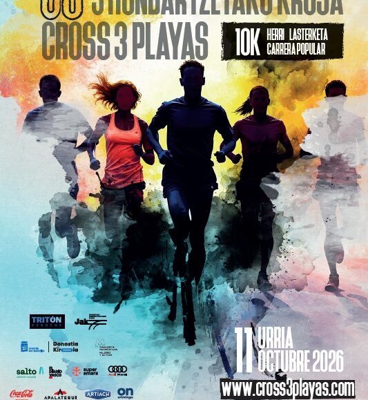 XXXVI. 3 HONDARTZETAKO KROSA - CROSS 3 PLAYAS - 2026