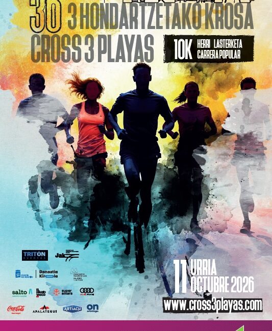 XXXVI. 3 HONDARTZETAKO KROSA - CROSS 3 PLAYAS - 2026