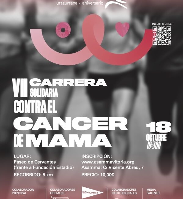 VII. ELKARTASUN LASTERKETA BULARREKO MINBIZIAREN AURKA - CARRERA SOLIDARIA CONTRA EL CÁNCER DE MAMA - 2026