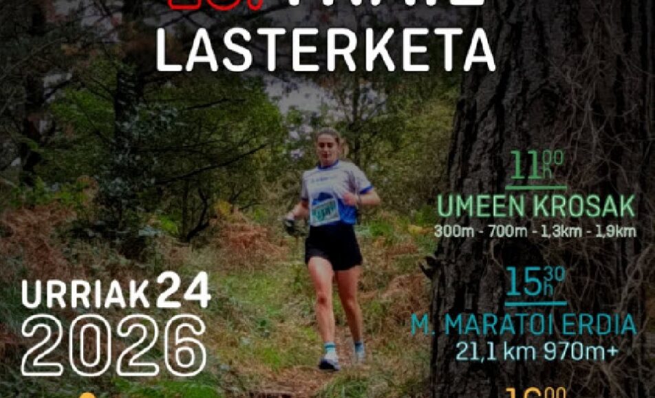 XIII. ARRANKUDIAGA-ZOLLO TRAIL LASTERKETA - 2026