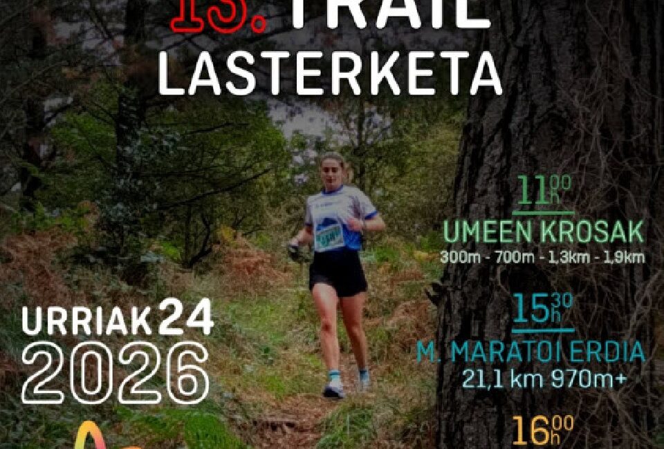 XIII. ARRANKUDIAGA-ZOLLO TRAIL LASTERKETA - 2026
