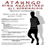 XLV. ATAUNGO HIRU AUZOETAKO KORRIKALDIA - 2026